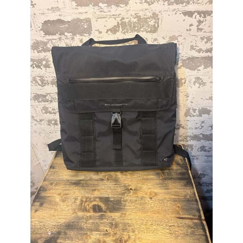 WANT Les Essentiels Black ECONYL Nylon Convertible Backpack